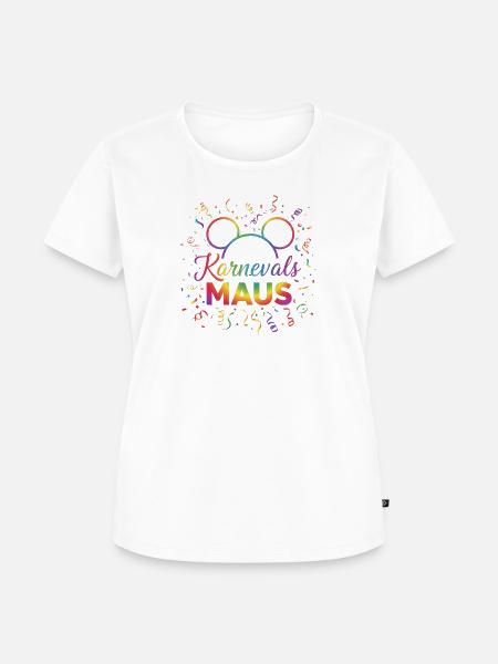 Karneval Maus - Frauen Premium Bio T-Shirt - Weiß