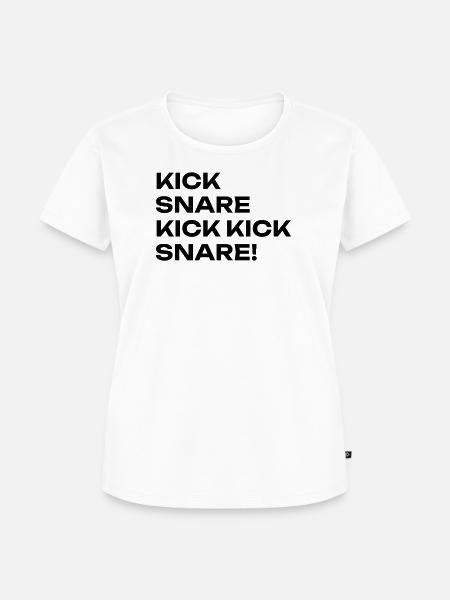 Der Beat - Frauen Premium Bio T-Shirt - Weiß