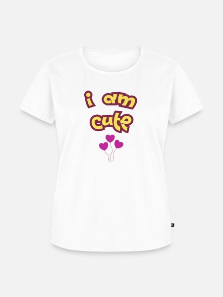 ICH BIN SÜSS - Frauen Premium Bio T-Shirt - Weiß
