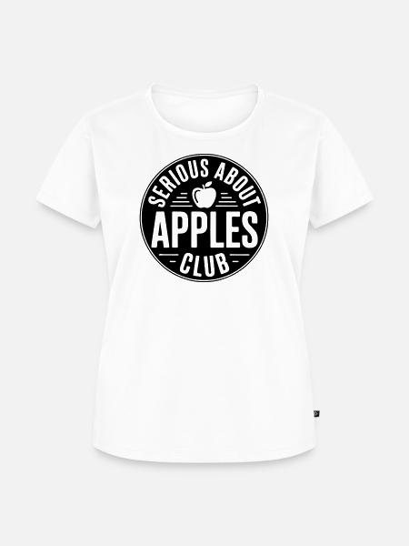 Äpfel - Serious about apples club - Frauen Premium Bio T-Shirt - Weiß