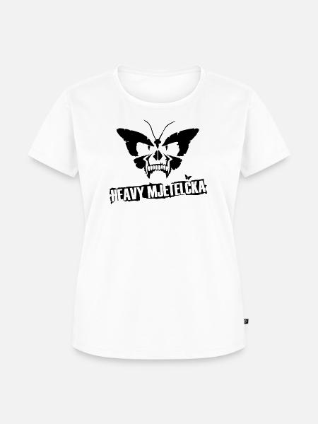 HEAVY MJETELČKA - Frauen Premium Bio T-Shirt - Weiß