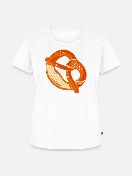 Brezel - Frauen Premium Bio T-Shirt - Weiß