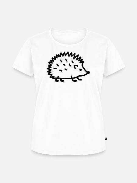Igel - Frauen Premium Bio T-Shirt - Weiß