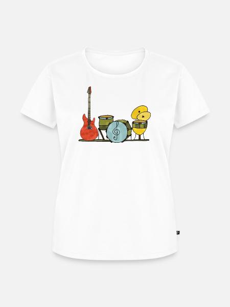 Musikinstrumente - Frauen Premium Bio T-Shirt - Weiß