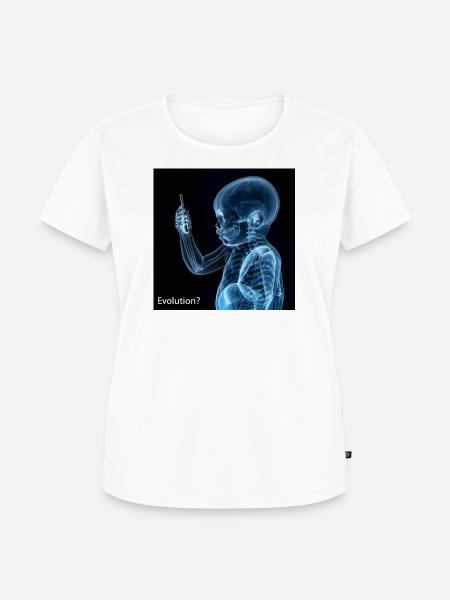 Entwicklung des Smartphones - Frauen Premium Bio T-Shirt - Weiß