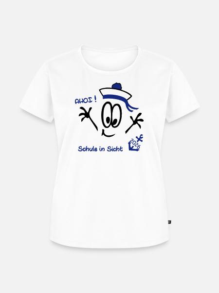Ahoi Schulstart  - Frauen Premium Bio T-Shirt - Weiß