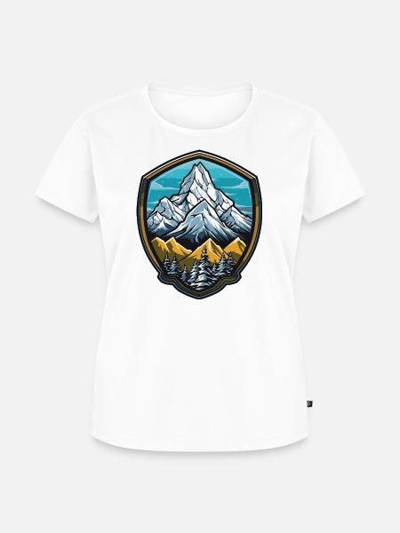Berge Mountains - Frauen Premium Bio T-Shirt - Weiß