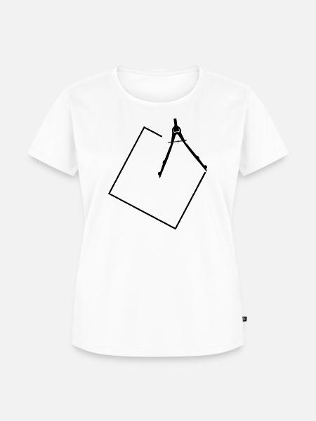 Zirkel - Frauen Premium Bio T-Shirt - Weiß