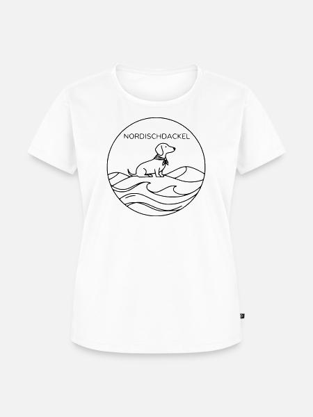 nordischdackel - Frauen Premium Bio T-Shirt - Weiß