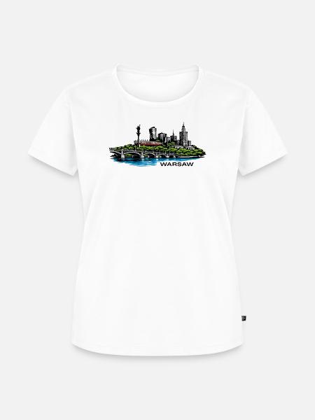 Warschau - Frauen Premium Bio T-Shirt - Weiß