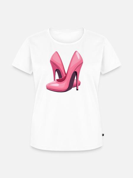 High Heels Schuhe - Frauen Premium Bio T-Shirt - Weiß