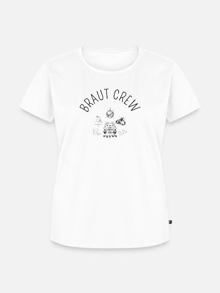 Hochzeit - Braut Crew - Clip Art - Frauen Premium Bio T-Shirt - Weiß