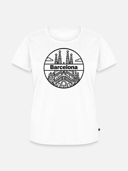 Barcelona - Frauen Premium Bio T-Shirt - Weiß