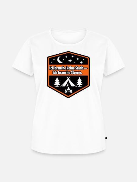 Camper Van, Kastenwagen, Wohnmobil - Frauen Premium Bio T-Shirt - Weiß