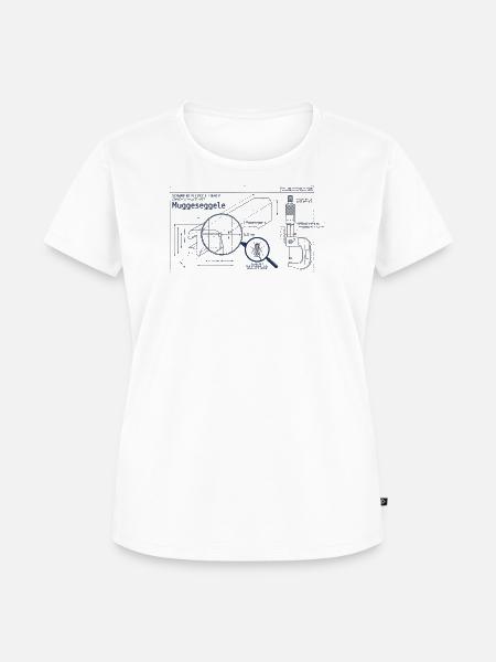 Muggeseggele - Schwäbiche Masseinheit - Stuttgart - Frauen Premium Bio T-Shirt - Weiß