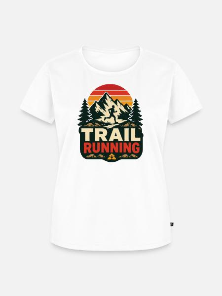 Trailrunning - Frauen Premium Bio T-Shirt - Weiß