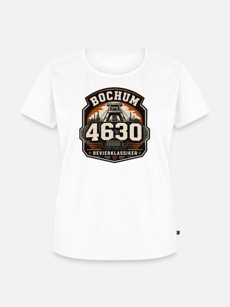 Bochum 4630 Revierklassiker - Frauen Premium Bio T-Shirt - Weiß
