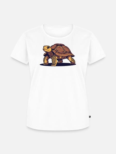 Schildkröte Schildkröten Geschenk - Frauen Premium Bio T-Shirt - Weiß