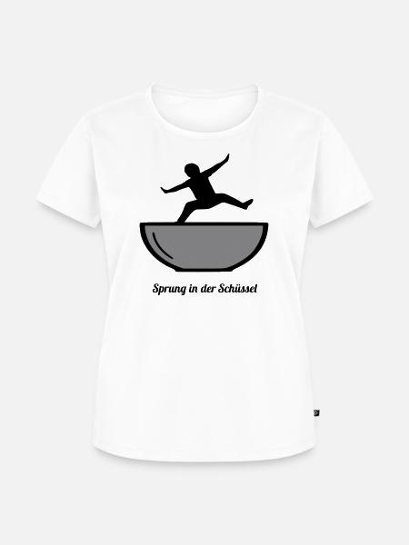 Sprung in der Schüssel - Frauen Premium Bio T-Shirt - Weiß