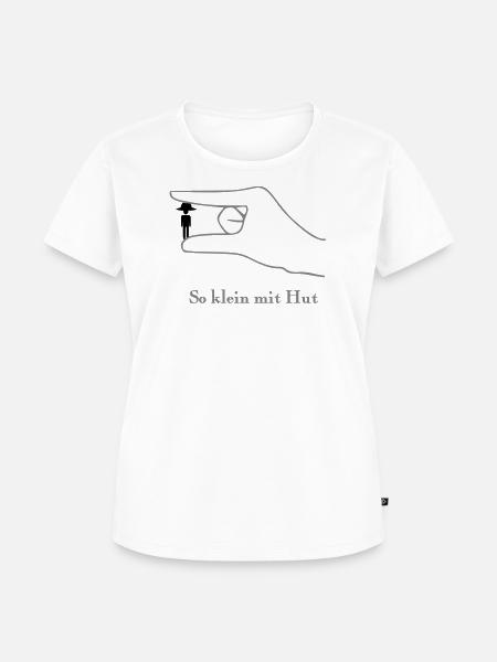 So klein mit Hut - Frauen Premium Bio T-Shirt - Weiß