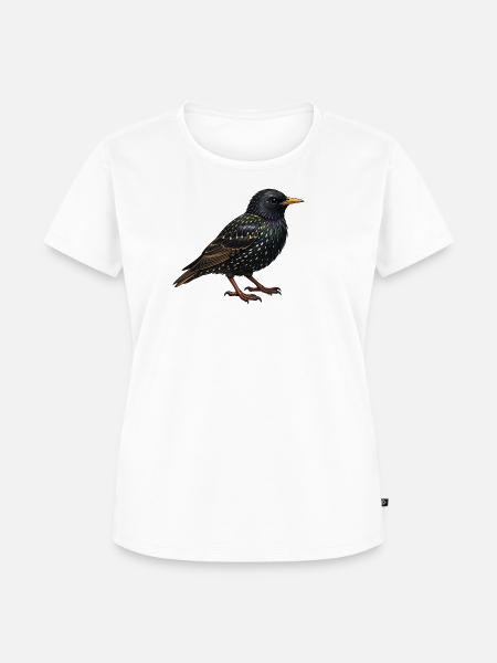 Star Vogel  - Frauen Premium Bio T-Shirt - Weiß