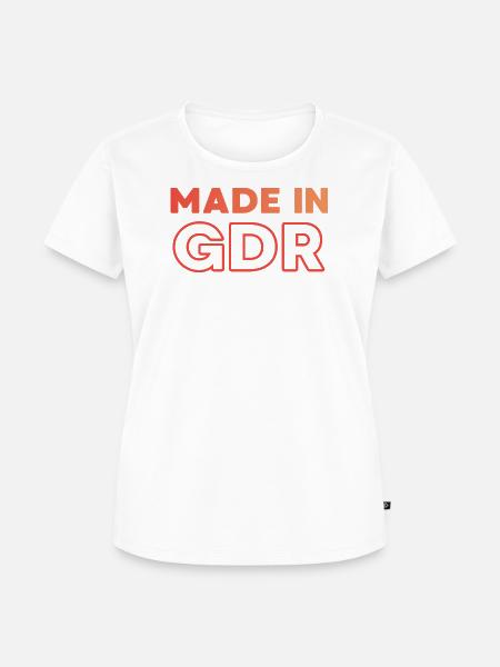Made in GDR - Frauen Premium Bio T-Shirt - Weiß