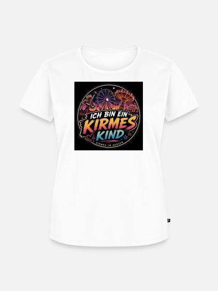 Ich bin ein Kirmes Kind - Frauen Premium Bio T-Shirt - Weiß