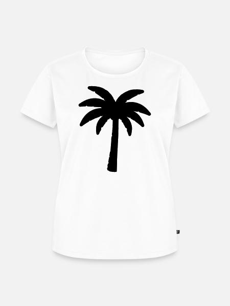 Palme - Frauen Premium Bio T-Shirt - Weiß