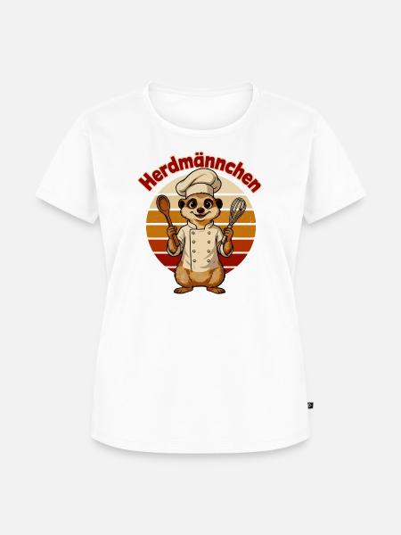 Koch Erdmännchen - Frauen Premium Bio T-Shirt - Weiß