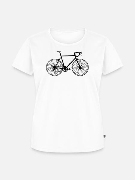 Klassisches Rennrad – Pure Fahrradliebe - Frauen Premium Bio T-Shirt - Weiß