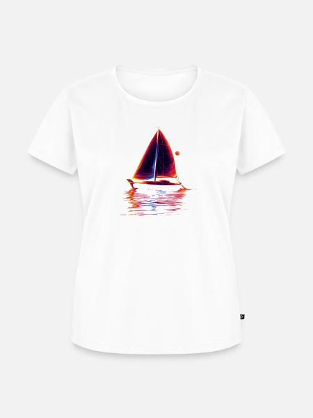 Oldschool Segeln - Frauen Premium Bio T-Shirt - Weiß