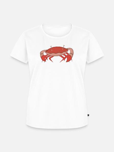Crabby die Krabbe - Frauen Premium Bio T-Shirt - Weiß