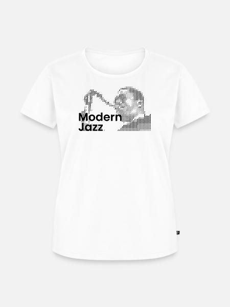 Moderne Jazz-Ikone - Frauen Premium Bio T-Shirt - Weiß