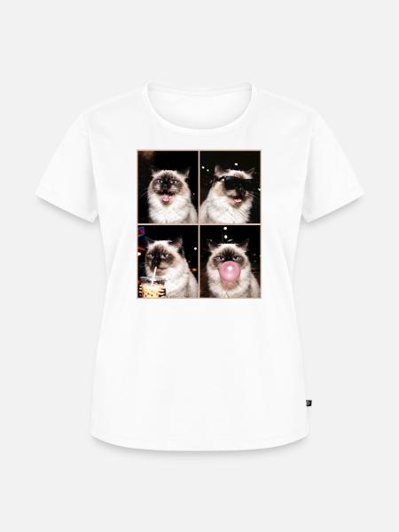 Katzen Himalaya Katze - Frauen Premium Bio T-Shirt - Weiß