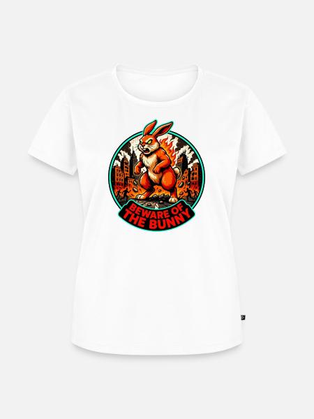 Apokalypse Hase - Frauen Premium Bio T-Shirt - Weiß