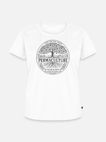 Permakultur-Ethikbaum - Frauen Premium Bio T-Shirt - Weiß