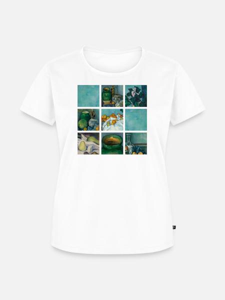 Kunst Malerei von Cezanne Impressionismus - Frauen Premium Bio T-Shirt - Weiß