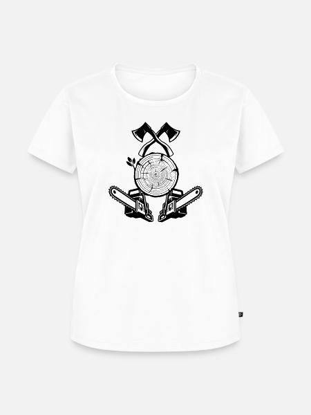 Landschaftsgärtner hart härter Gärtner - Frauen Premium Bio T-Shirt - Weiß