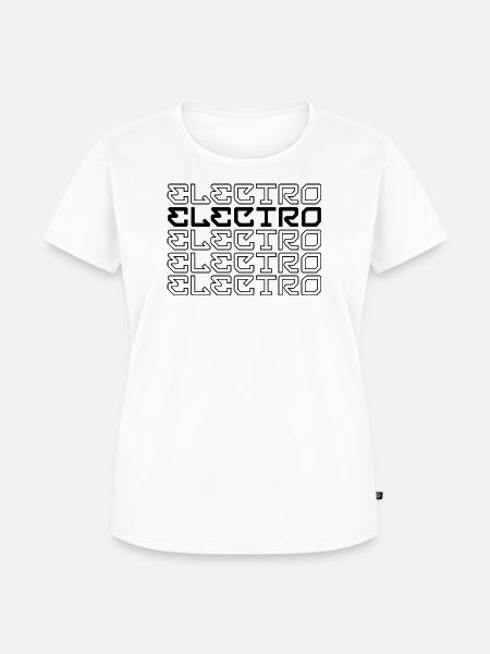 Elektro-Musik - Frauen Premium Bio T-Shirt - Weiß
