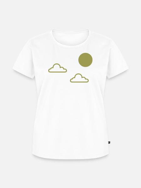 Wolken und Sonne - Frauen Premium Bio T-Shirt - Weiß
