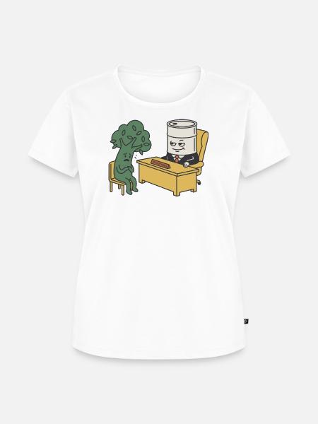 Kapitalismus Kritik Umwelt - Frauen Premium Bio T-Shirt - Weiß