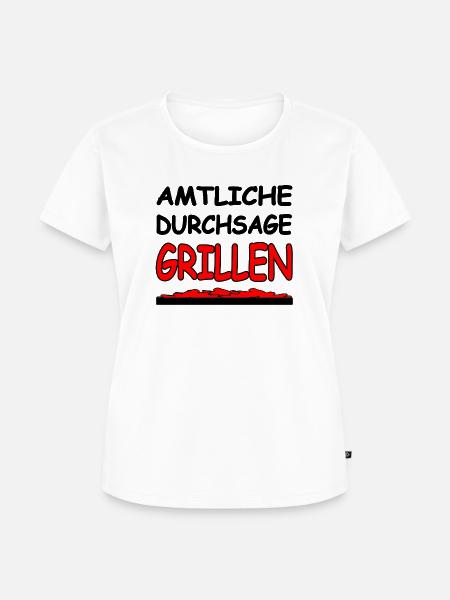 Grillen - Frauen Premium Bio T-Shirt - Weiß
