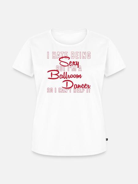 Walzer Paartanz - Frauen Premium Bio T-Shirt - Weiß