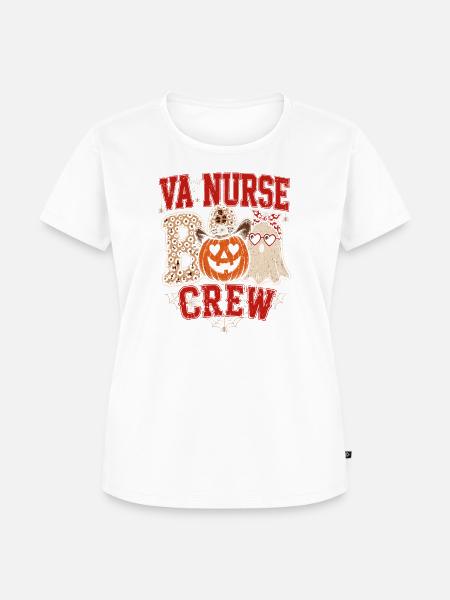Kürbisgeist Crew Halloween - Frauen Premium Bio T-Shirt - Weiß
