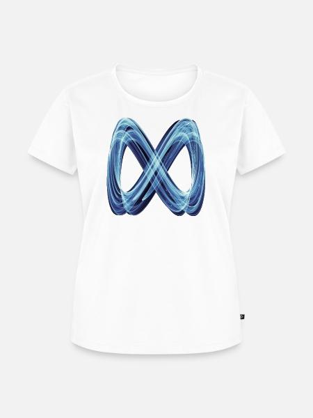 Lichtschleifen der Unendlichkeit Ozean - Frauen Premium Bio T-Shirt - Weiß