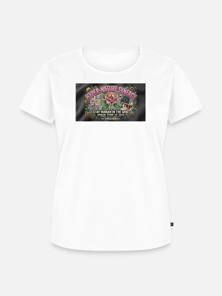 Hyper-Nature Synergy - Frauen Premium Bio T-Shirt - Weiß
