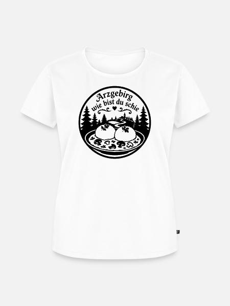 Arzgebirg wie bist du schie... - Frauen Premium Bio T-Shirt - Weiß