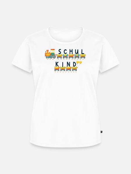 Schule 2026 Bunte Eisenbahn - Frauen Premium Bio T-Shirt - Weiß