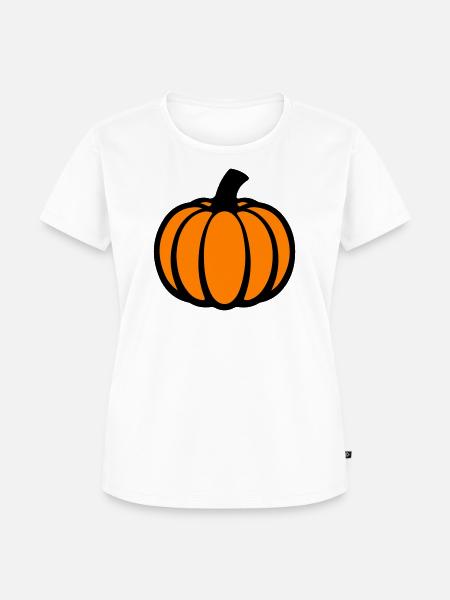 Kürbis - Frauen Premium Bio T-Shirt - Weiß