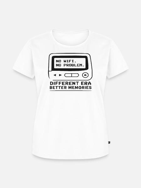 Offline Gaming Nostalgie - Frauen Premium Bio T-Shirt - Weiß